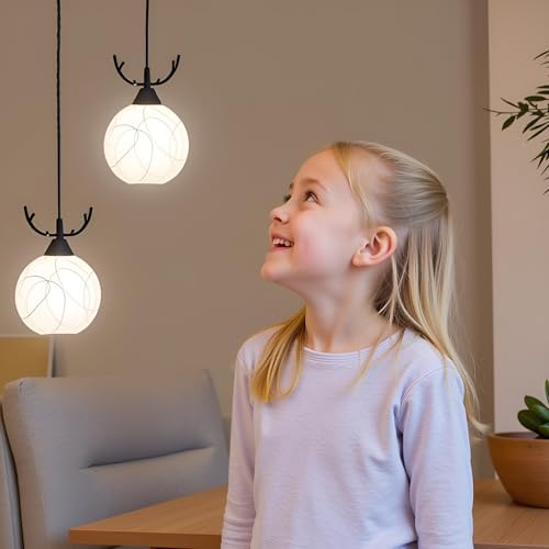 BrightLyt Deer Horns Hanging Pendat Lights for Kitchen Island, Hanging Lamp for Home Decoration, Pendant Lights for Living Room and Modern Lamps for Hotels and Cafe (Pack of 1) - Image 3