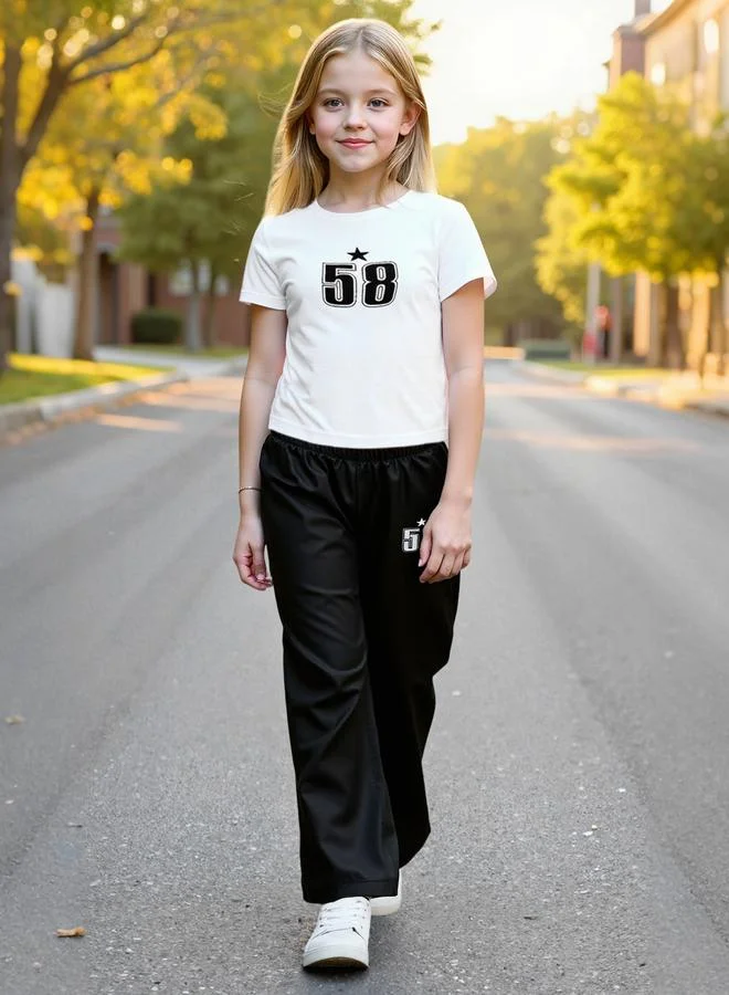 Take Two Take Two Teens Number Print T-Shirt and Pants Set