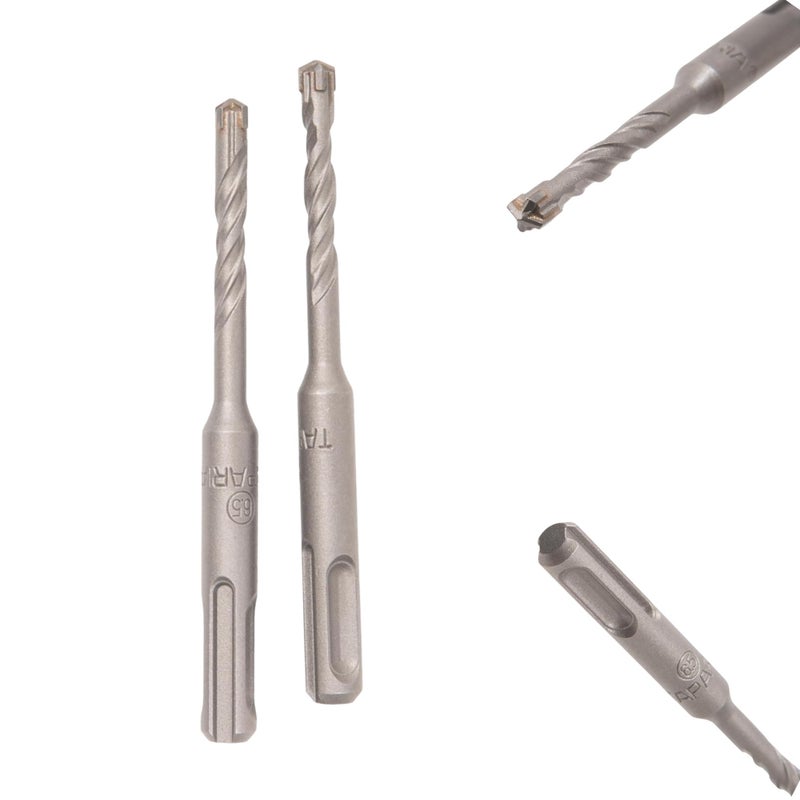 TAPARIA 5.5 mm Flat Tip SDS Plus Hammer Drill Bit for Concrete Drilling (HDF 55110, 5.5x50x110 mm, Pack of 2)-Spiral Flute Type-Home, DIY, Professional Brick, Wall, Masonary-Drilling - Image 3