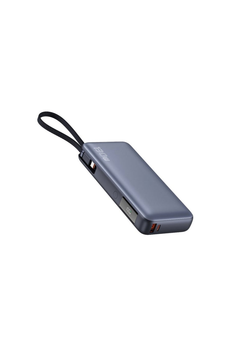 iOsuite iOsuite Power Bank 20,000 mAh PD 130W Fast Charging (2 Ports) 1*USB-C & 1*USB-A with USB-C Cable - Grey - T174LP  - Image 2