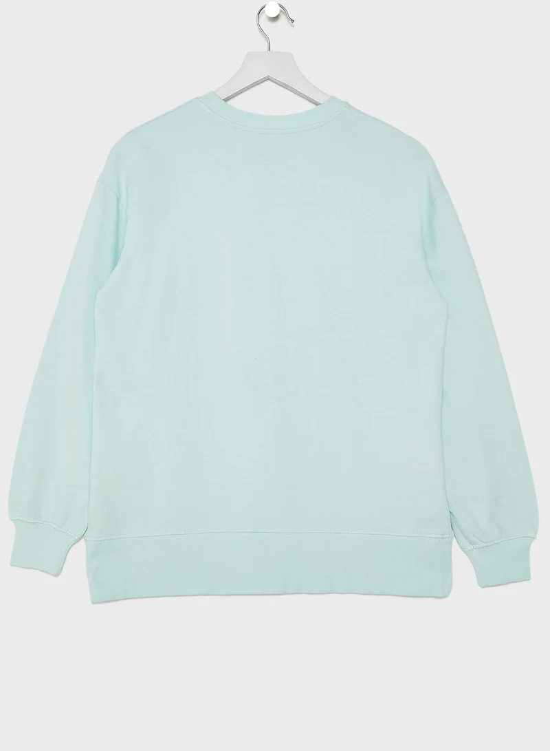 MANGO Kids Slogan Sweatshirt