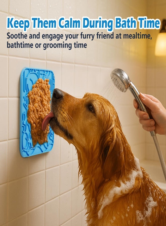 Jalopink Lick Mat for Dogs & Cats, Dog Lick Mat with Suction Cups for Anxiety Relief, Slow Feeder Dog Licking Mat, Puppy Licki Mat for Bath Time, Grooming & Training 2 Pack - Image 2