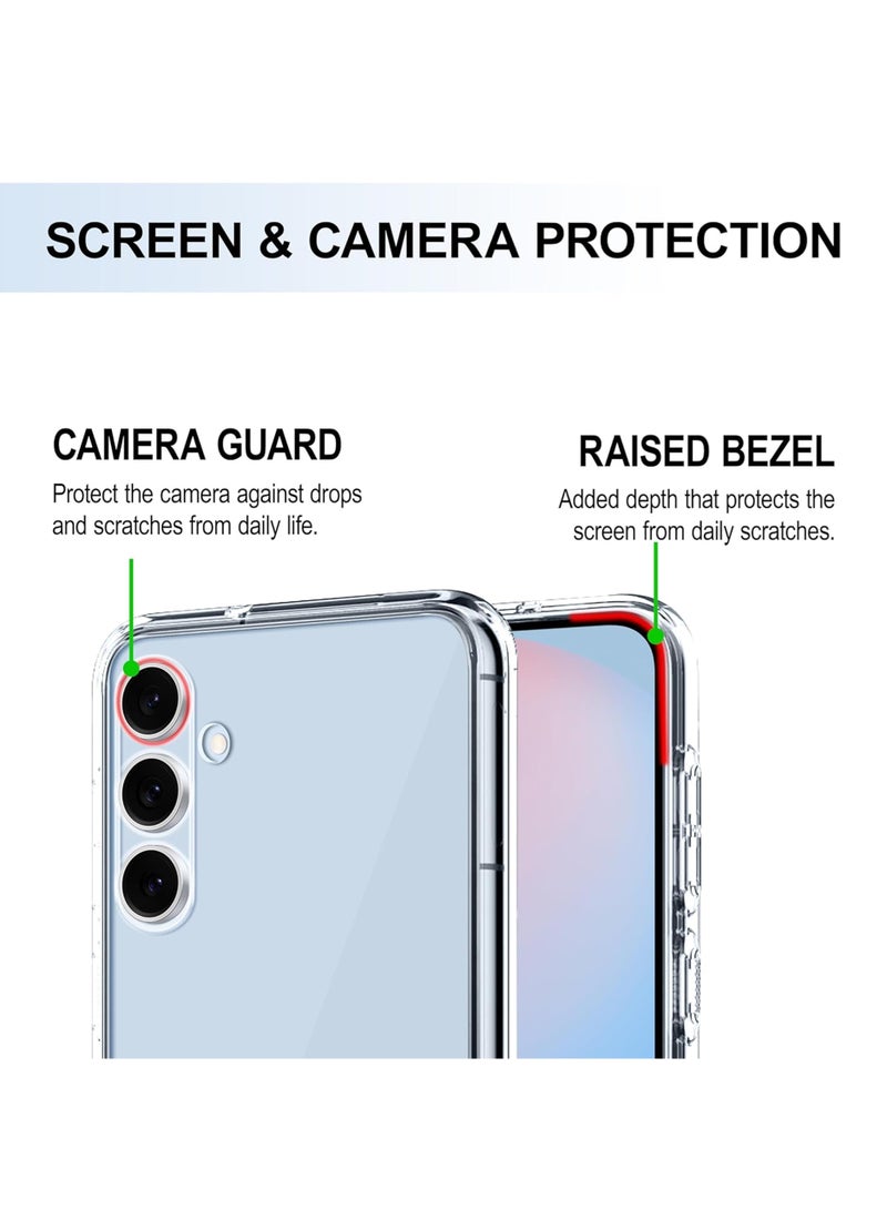 غطاء حماية مقاوم للصدمات لهاتف سامسونج جالاكسي A36 5G - شفاف للغاية، متين، وفتحات دقيقة - حماية من الخدوش والغبار والبقع - غطاء خلفي شفاف من السيليكون لهاتف سامسونج جالاكسي A36 - Image 4