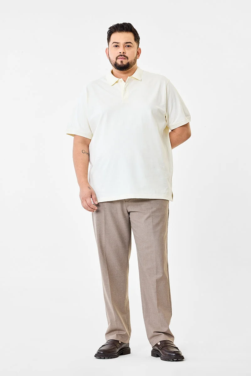 SNITCH Regular Fit Plus Size Stretch Trousers