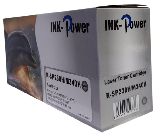 اينك باور خرطوشة حبر متوافقة مع SP230 لطابعات Ricoh M340L و M340 و P501L و SP230L و SP230 و SP330L و SP110 و SP200 و SP100 و SP310 و SP311 و SP1200 و SP3400 و FX150. - Image 2