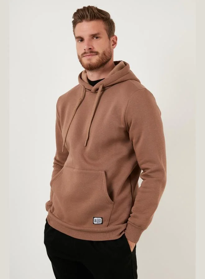 Buratti  Buratti Regular Fit Hooded Sweatshirt with Kangaroo Pocket, Soft Fleece Lining, Men's Sweatshirt 5905281 for Men | Best Price UAE