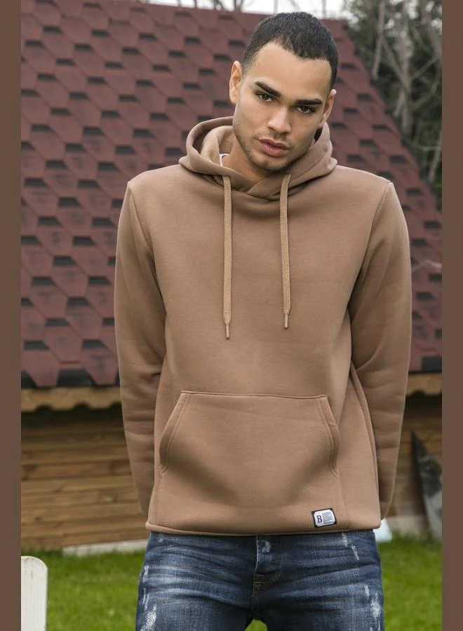 Buratti  Buratti Regular Fit Hooded Sweatshirt with Kangaroo Pocket, Soft Fleece Lining, Men's Sweatshirt 5905281 for Men | Best Price UAE