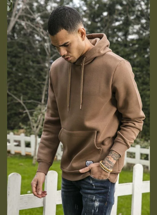 Buratti  Buratti Regular Fit Hooded Sweatshirt with Kangaroo Pocket, Soft Fleece Lining, Men's Sweatshirt 5905281 for Men | Best Price UAE