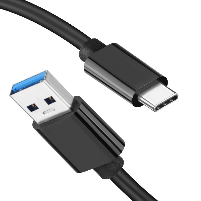 LDLrui 1FT USB C Data Cable 10Gbps Transfer, USB C 3.1 Gen 2 to USB Cable, Type C Charger 3A Fast Charging Cord for iPhone 16/15, Galaxy S23/S21/S20, Samsung T7 Portable SSD, Android Auto, Power Bank - Black - Image 1