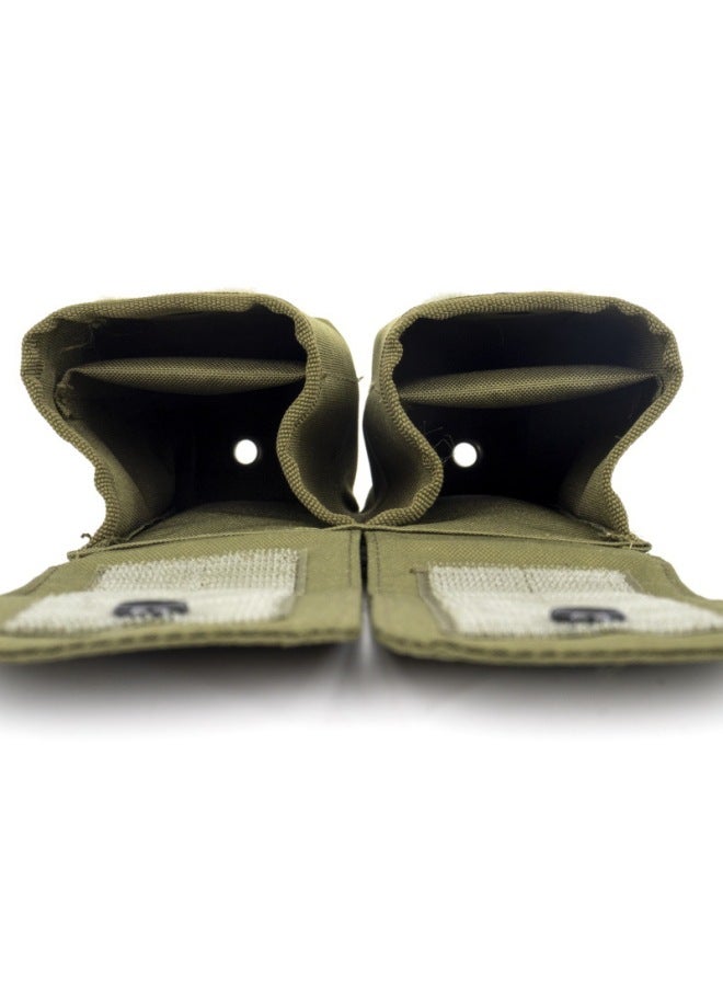 حقيبة ملحقات تكتيكية من هواشنغ ، حقيبة ملحقات مزدوجة ، حقيبة صغيرة للملحقات ، مجموعة أدوات خارجية - اللون: طيني - Image 5