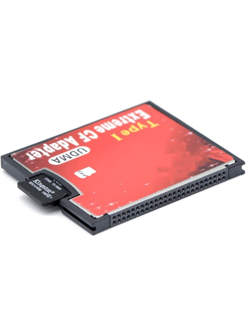 CF Adapter Reader For Micro SD To CF Compact Flash Memory Card type 1 - Image 1