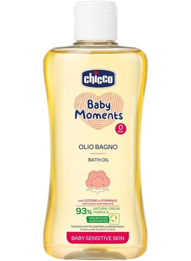 Chicco Baby Moments Bath Oil 200ml - Image 1