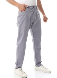 Andora Straight Leg Gabardine Pants_Grey  - Image 3