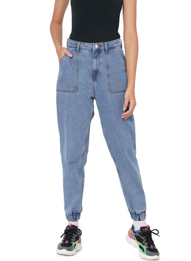 Only Girl's Loose Casual Pants (246044801_Blue_38) - Image 1