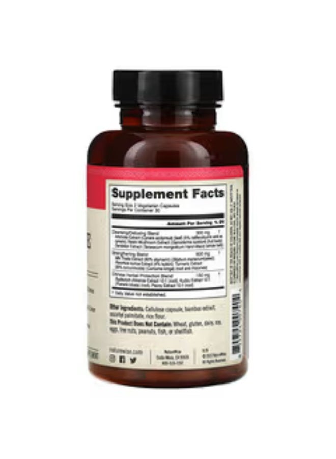 NatureWise Complete dietary supplement for liver balance, 60 vegetarian capsules - Image 2