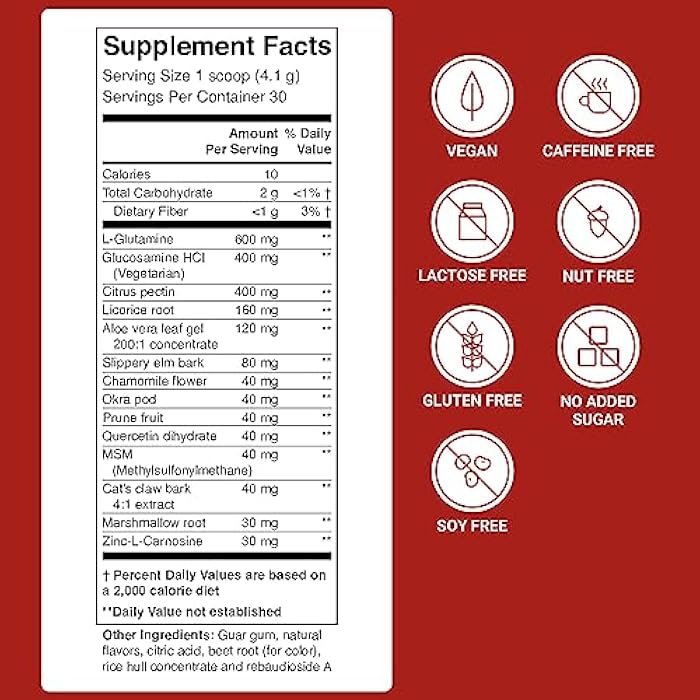 ACTIVATEDYOU GI Prime Digestive Health Drink to Support a Healthy GI Lining, Improve Digestive Comfort and Energy - Berry Calm Flavor (30 Servings) - Image 2