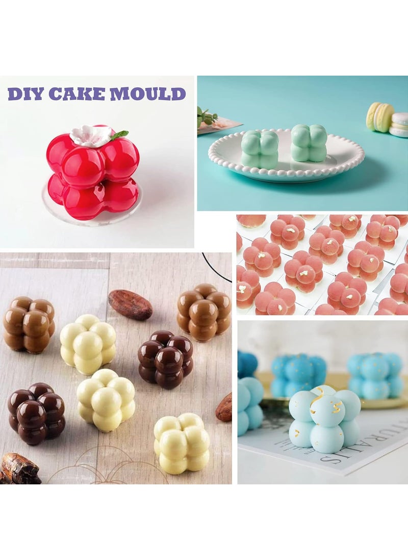 Karp KARP 3D Bubble Candle Cube Molds - 15-Cavity- Ideal for Diwali Candles, Soap Making, Cake Decoration, Pastry, Mousse, Dessert, Trifle, Pudding, Jelly, Cheesecake -Assorted Color (1 Qty)  - Image 5