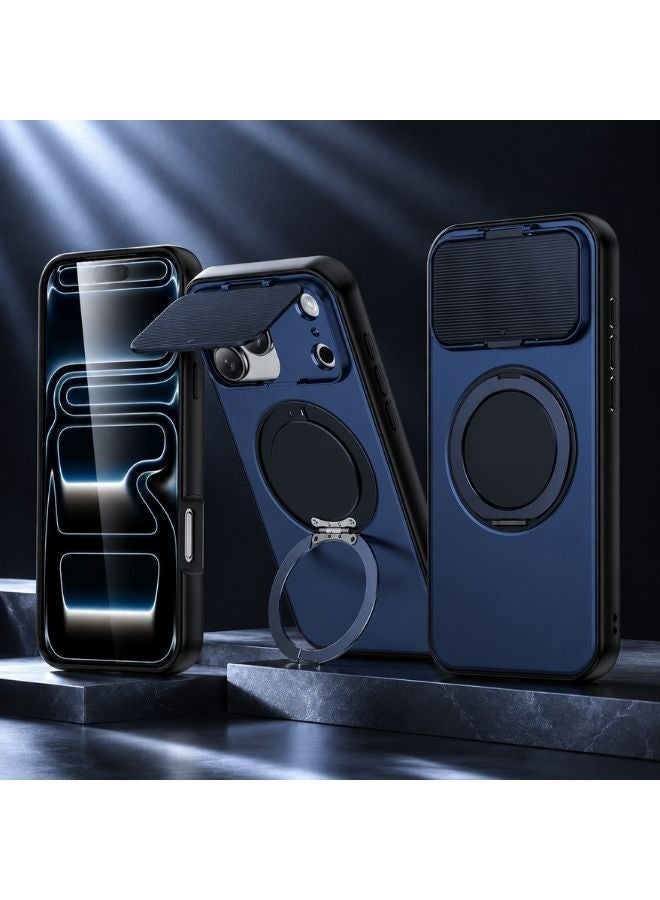 iPhone 17 Pro Max Full Coverage Case Robust phone protection, full camera coverage, protects the camera from dust, scratches, and drops, with a strong 360-degree rotating magnetic adhesive for secure attachment. - Image 2