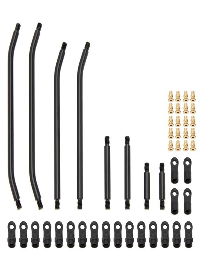 MEUS Racing SCX24 Dead90 Links Double Bent Links Deadbolt Front Links+90mm Rear Links for Axial 1/24 SCX24 RC Crawler (Aluminum Alloy) - Image 1
