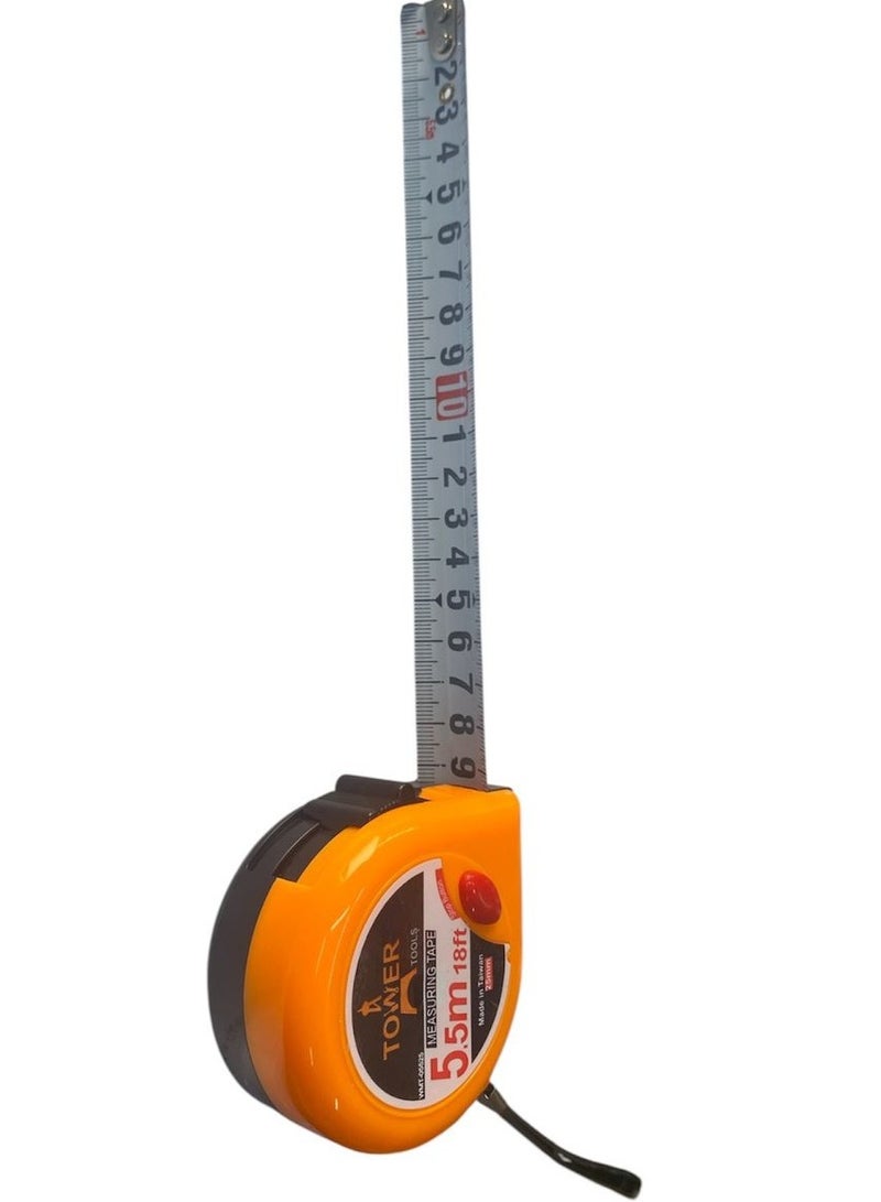 Tower Tools Measuring Tape 5.5m Made in Taiwan - Image 2