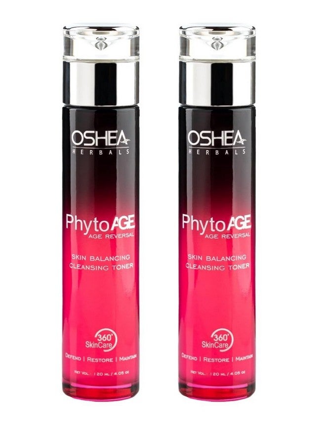 Oshea Herbals PhytoAge Reversal Face Cleansing & Moisturizing Toner for All Skin Types | Promotes Cell Regeneration, Retains Moisture Balance - 120 ml (Pack of 2) - Image 1