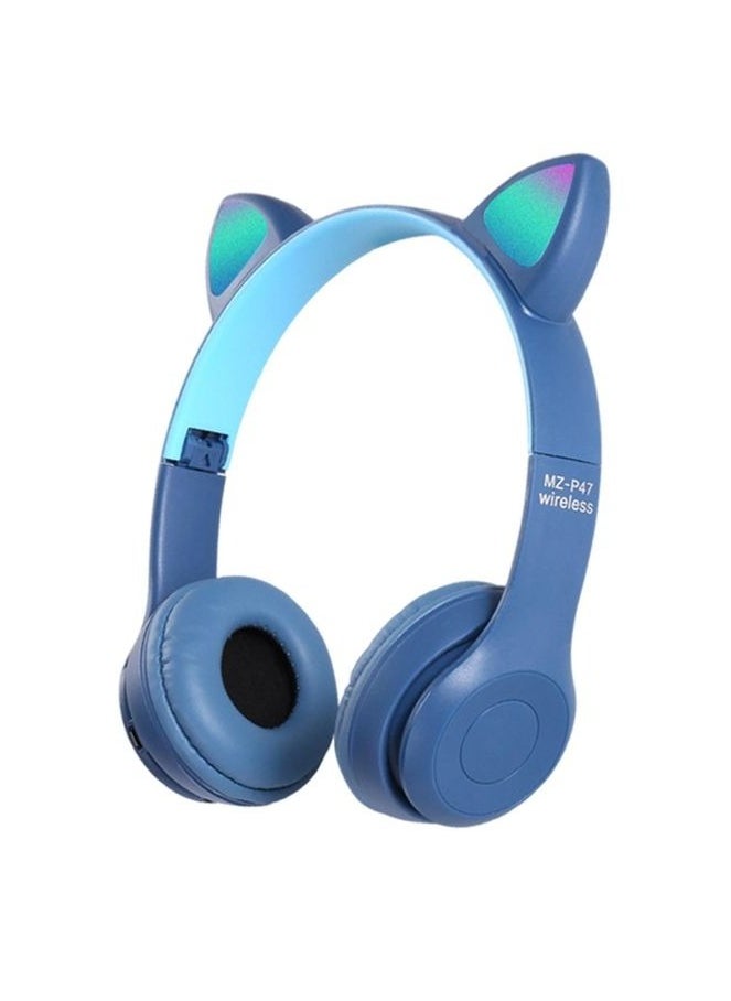 P47 - CAT EAR-P47M-Wireless cat ear headphone that supports Bluetooth connectivity-RGP lighting- AUX-TF- Radio- Very pure Hi-Fi sound with built-in microphone-Elegant design with the highest materials - Image 1