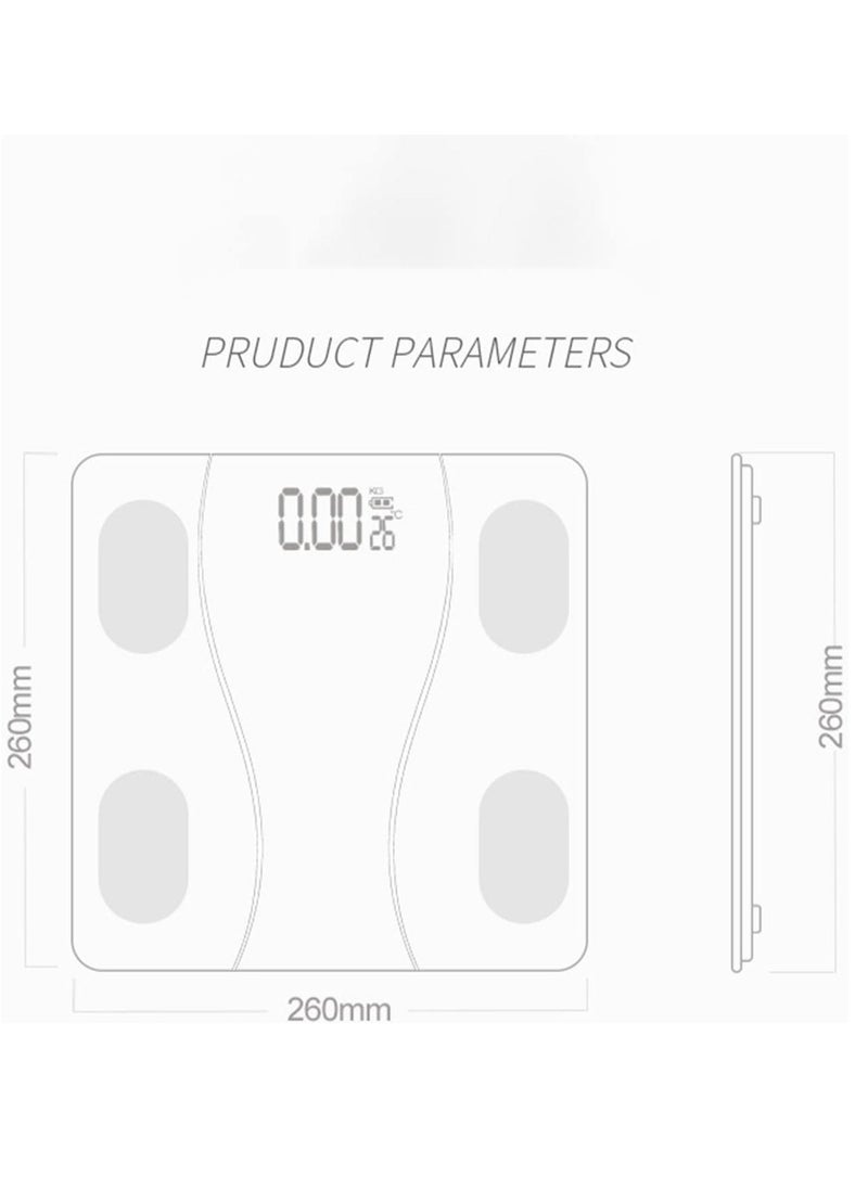 ELTRAZONE Intelligent Body Fat & BMI Scales | Digital Weight Scale with Household Body Composition Analyzer | Bluetooth Connectivity & Smartphone App Integration | Accurate Measurement for Weight, Body Fat, Muscle, and More - Image 4