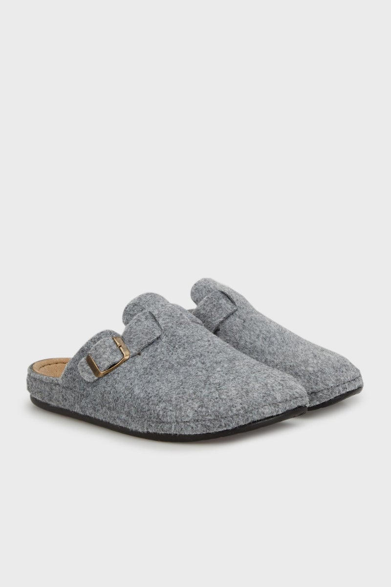 Buratti Belted Felt Winter Home Slippers Men's Slippers 6711003  - Image 3