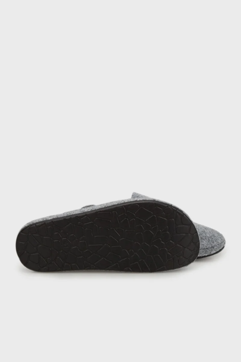 Buratti Belted Felt Winter Home Slippers Men's Slippers 6711003