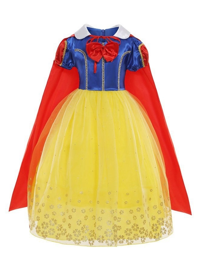 هالامودو فستان زي الأميرة الثلج للبنات فساتين حفلات عيد الميلاد ملابس كوسبلاي هالوين للأطفال مع إكسسوارات لعب الأدوار والمسابقات والأحداث ذات المواضيع - Image 2