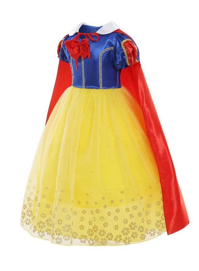 هالامودو فستان زي الأميرة الثلج للبنات فساتين حفلات عيد الميلاد ملابس كوسبلاي هالوين للأطفال مع إكسسوارات لعب الأدوار والمسابقات والأحداث ذات المواضيع - Image 3