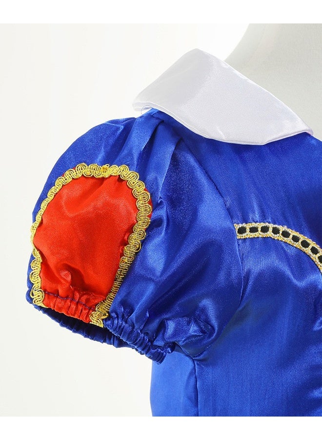 هالامودو فستان زي الأميرة الثلج للبنات فساتين حفلات عيد الميلاد ملابس كوسبلاي هالوين للأطفال مع إكسسوارات لعب الأدوار والمسابقات والأحداث ذات المواضيع - Image 5