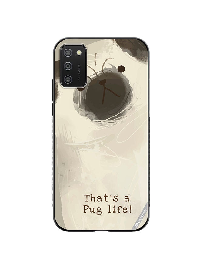 VR CREATIVE Protective Case Cover For Samsung Galaxy A03s Pug Life 1  Design Multicolour - Image 1