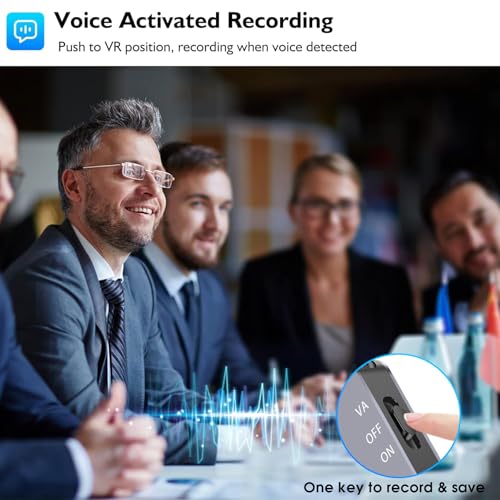HEVAVW 64GB Magnetic Digital Voice Recorder - 40 Hours Continuous Recording Device Voice Activated Recorder with AI-Intelligent Triple Noise Reduction - Audio Recorder Device for Lectures Meetings Interviews - Image 5