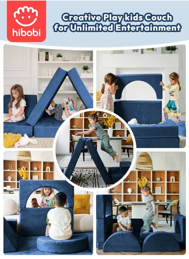 hibobi - Kid 11-Piece Modular Sofa - Large Creative Play Couch, Promotes Children's Creativity and Motor Skills, Multi-Functional for All Ages, Doubles as Play Toy and Comfortable Seating - Image 1