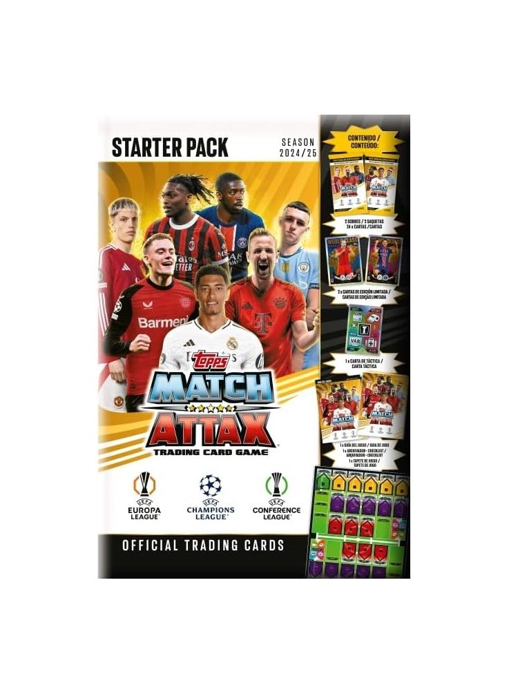 حزمة البداية TOPPS Match Attax 2024/25 دوري أبطال أوروبا – متعددة الألوان