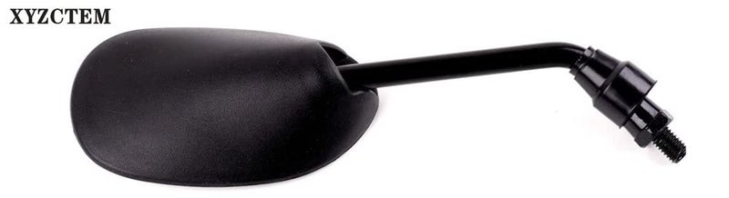 XYZCTEM مرآة جانبية خلفية بتصميم ريترو أسود من XYZCTEM مع قاعدة مقود 7/8" محول 8 مم لدراجة الجبل BMX دراجة نارية دراجة ترابية ATV كروزر تشوبر - زوج - Image 5