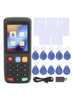 XiuWoo NFC Reader Writer NFC Card Copier Writer RFIDs Reader Writer ID IC Elevator Card Reader Duplicator for Access Control System Built in Battery (5 T5577 Cards 5 T5577 Buckles)  - Image 1
