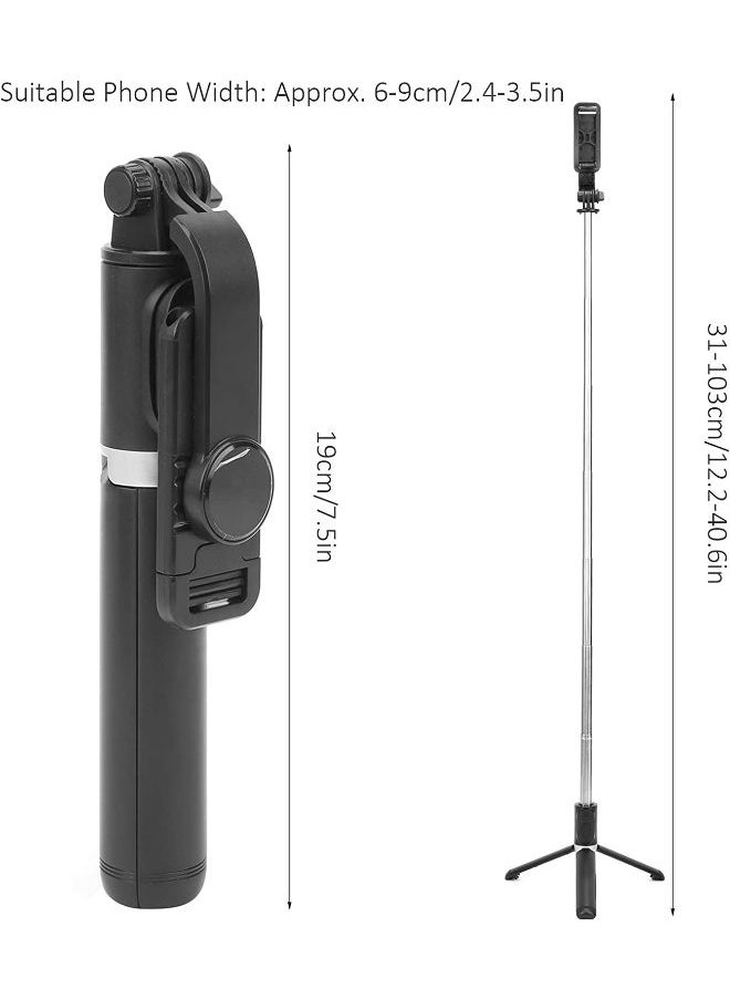 SHOPI - Q02 Bluetooth Selfie Stick With Tripod Horizontal Vertical Shooting For All Smartphones - Image 1
