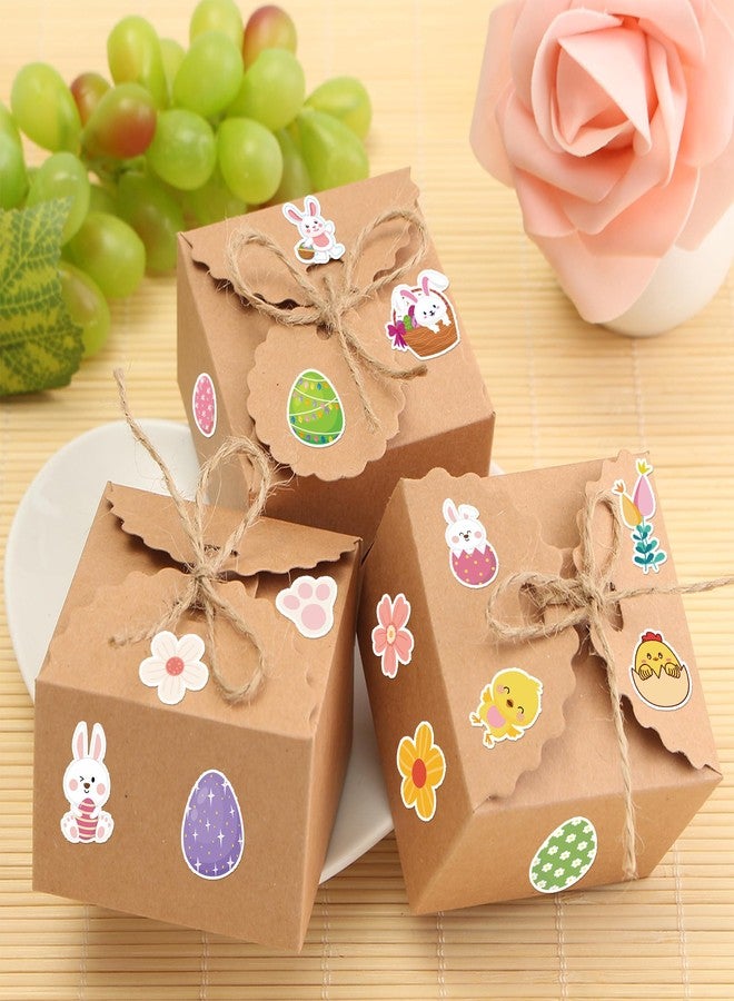 Lucleag 600 PCS Easter Stickers for Kids, Cute Easter Stickers for Crafts, Assorted Pattern Bunny Egg Chick Flower Stickers for Holiday Spring Gift for Kids Party Favor Supplies Decor - Image 4