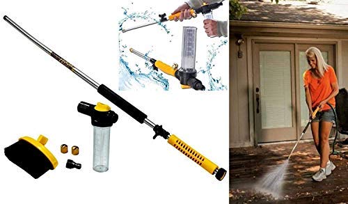 PALZ Water Zoom Jet Power Pressure Washer with Garden Hose Attachment Soap Dispenser and Brush - Image 1