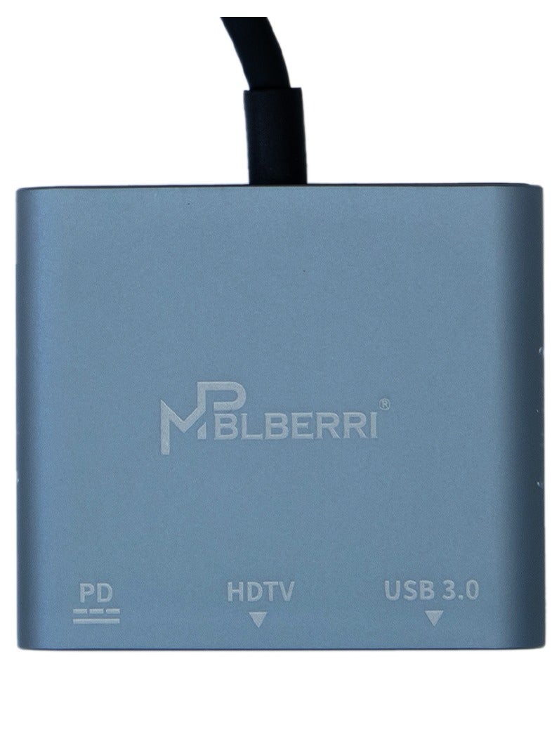 MP BLBERRI Type-C to HDMI Adabpter | USB-C charger + USB 3.0 HUB - Image 3