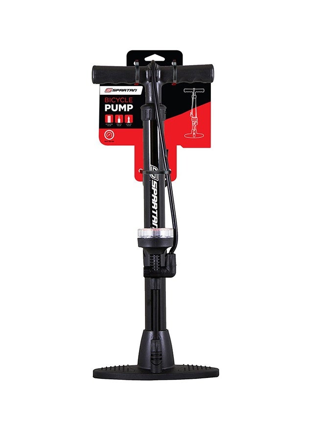 Spartan Spartan Bicycle Pump with Gauge- 120 PSI, Presta & Schrader Valve Compatible  - Image 3