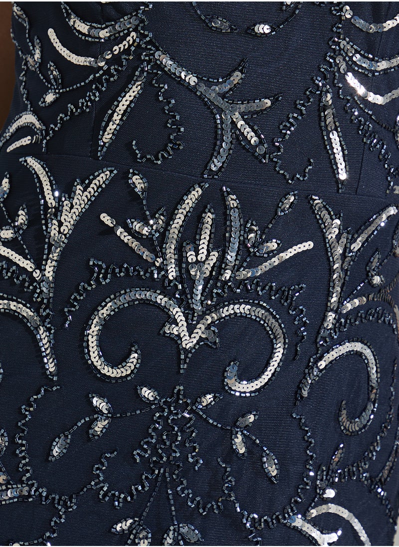 Namshi x - Embellished Mermaid Cut Dress - Image 1