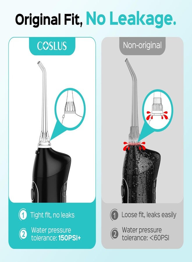كوسلوس رؤوس بديلة أصلية لجهاز تنظيف الأسنان بالماء من COSLUS: رؤوس بديلة متوافقة مع أجهزة تنظيف الأسنان بالماء من COSLUS، وAquasonic، وNicwell، وOralfree، وWELLFINE، وHangsun، وTovendor، بالإضافة إلى ملحقات أخرى، 5 رؤوس كلاسيكية. - Image 4