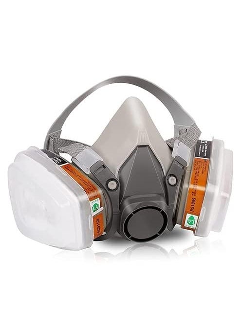 Bayleef Bayleef Respirator Mask Reusable Half Face Cover Gas Mask Paint Face Cover Face Shield with Filters for Painting Organic Vapor Welding Polishing Woodworking and Other Work Protection  - Image 1