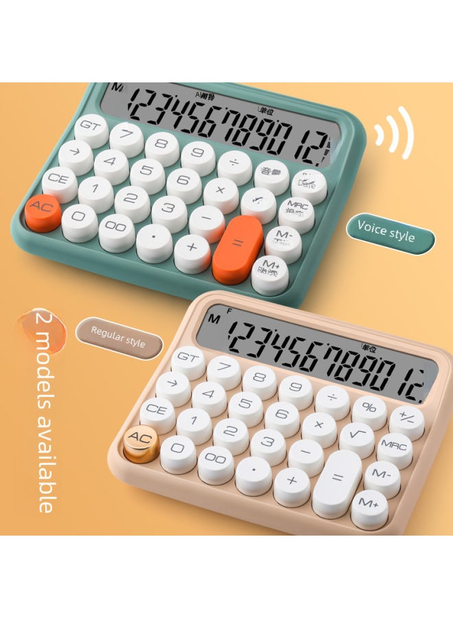 Flexible Keyboard College Student Calculator Office With 12 Mechanical Voice High Color Value Business Use - Image 4