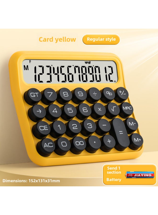 Flexible Keyboard College Student Calculator Office With 12 Mechanical Voice High Color Value Business Use - Image 1