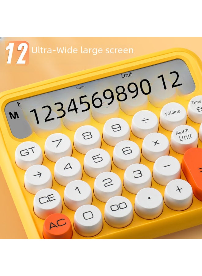 Flexible Keyboard College Student Calculator Office With 12 Mechanical Voice High Color Value Business Use - Image 3