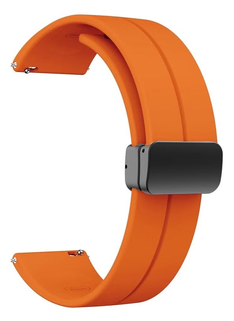 إلترازون Magnetic Watch Band 22mm – Quick Release Soft Silicone Sport Strap for Men – Skin Friendly, Lightweight, Sweat-Resistant Replacement Wristband with Secure Magnetic Clasp – Compatible with Standard 22mm Smartwatches – Comfortable & Easy to Install - Image 1